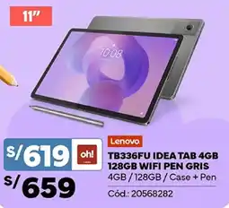 Plaza Vea Lenovo tb336fu idea tab oferta
