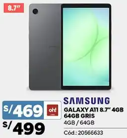 Plaza Vea Samsung galaxy A11 8.7" oferta