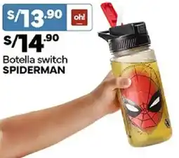 Plaza Vea Spiderman botella switch oferta
