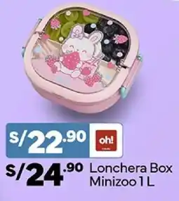 Plaza Vea Lonchera box minizoo oferta