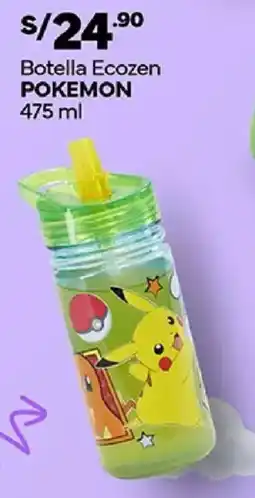 Plaza Vea Pokemon botella ecozen oferta