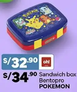 Plaza Vea Pokemon sandwich box bentopro oferta