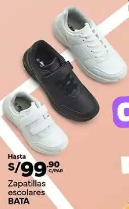 Plaza Vea Bata zapatillas escolares oferta