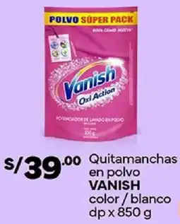 Plaza Vea Vanish quitamanchas en polvo color/blanco dp oferta