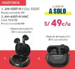 Hiraoka Audifonos AM-32BT-N oferta