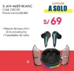 Hiraoka Audifonos AM-46BT-N/ANC oferta