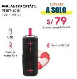 Hiraoka Parlante portátil PMBT-101N oferta