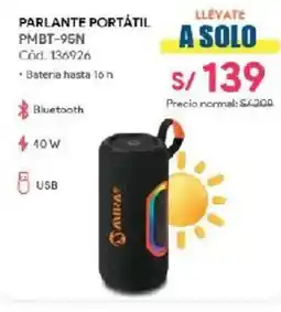 Hiraoka Parlante portátil PMBT-95N oferta