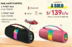 Hiraoka Parlante portátil PMBT-86N oferta