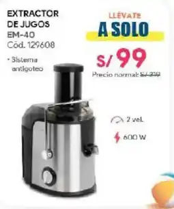Hiraoka Extractor de jugos EM-40 oferta