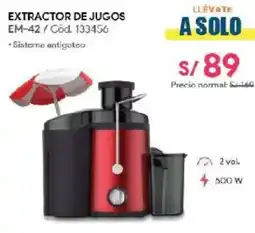 Hiraoka Extractor de jugos EM-42 oferta