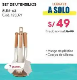 Hiraoka Set de utensilios SUM-63 oferta