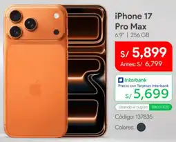 Hiraoka iPhone 17 pro max oferta