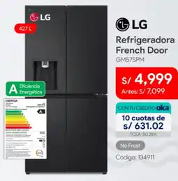 Hiraoka Lg refrigeradora french door oferta