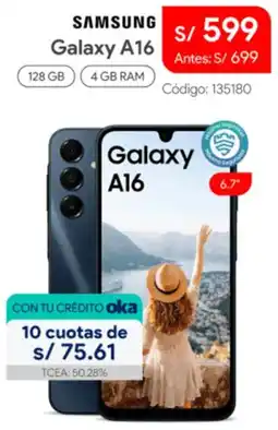 Hiraoka Samsung galaxy A16 oferta