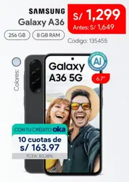 Hiraoka Samsung galaxy A36 oferta