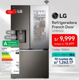 Hiraoka Lg refrigeradora french door oferta