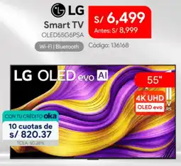 Hiraoka Lg smart tv 55" oferta