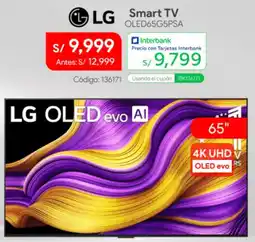 Hiraoka Lg smart tv 65" oferta