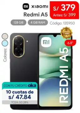 Hiraoka Xiaomi redmi A5 oferta