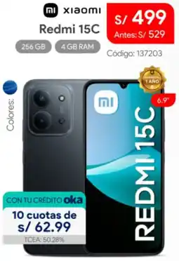 Hiraoka Xiaomi redmi 15C oferta