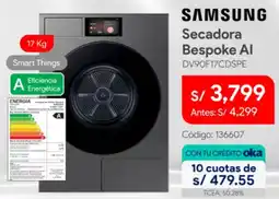 Hiraoka Samsung secadora bespoke Al oferta