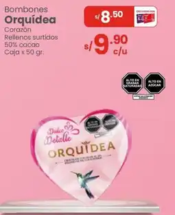 Vega Orquídea bombones corazón rellenos surtidos oferta