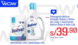 Wong Bolívar detergente cuidado bebés y niños oferta