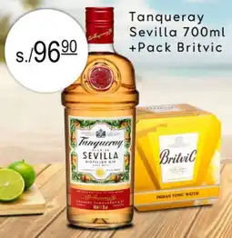 Wong Tanqueray sevilla +pack britvic oferta
