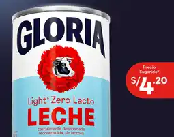 Wong Gloria leche light zero lacto oferta