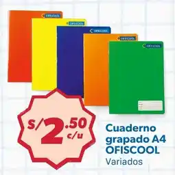Hiperbodega Precio Uno Ofiscool cuaderno grapado A4 oferta