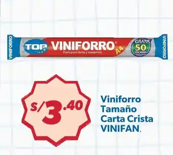 Vinifan viniforro tamaňo carta crista