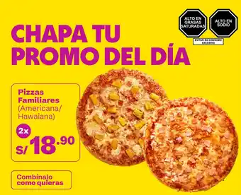 Tambo Pizzas familiares oferta