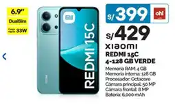 Plaza Vea Xiaomi Redmi 15C 6.9" oferta