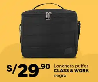 CLASS & WORK Lonchera puffer