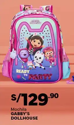 Plaza Vea GABBY'S DOLLHOUSE Mochila oferta