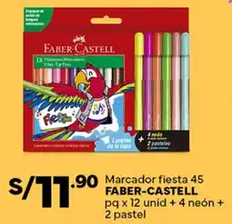 Plaza Vea FABER-CASTELL Marcador fiesta 45 oferta