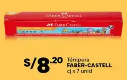 Plaza Vea FABER-CASTELL tempera oferta
