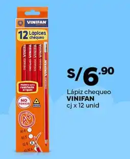 Plaza Vea Vinifan lápiz chequeo oferta