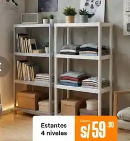 Promart Estantes 4 niveles oferta