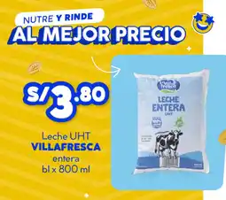 Mass Villafresca leche UHT entera oferta