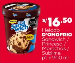 Plaza Vea D'Onofrio helado oferta