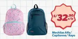Hiperbodega Precio Uno Mochilas Alfa/ Capitonne/Rayo oferta