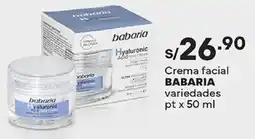 Plaza Vea Babaria crema facial oferta