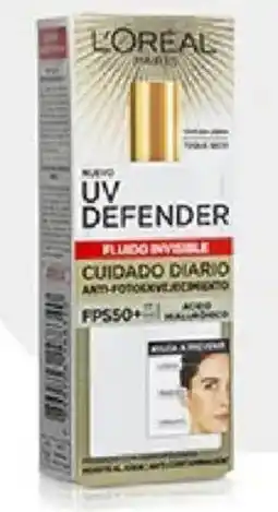 Plaza Vea L'oréal UV defender fluido invisible FPS 50 oferta
