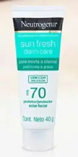 Plaza Vea Neutrogena sun fresh derm care FPS 70 oferta