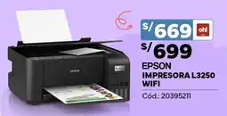 Plaza Vea Epson L3250 impresora WiFi oferta