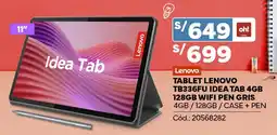 Plaza Vea Lenovo Ideapad Tab 11" oferta