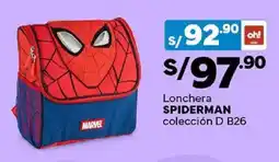 Plaza Vea Spiderman lonchera oferta