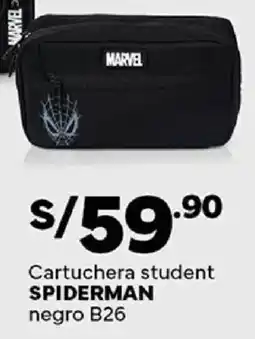 Plaza Vea Spiderman cartuchera student oferta